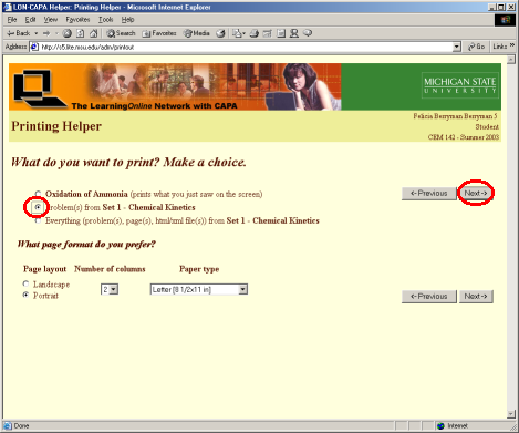 Print Menu